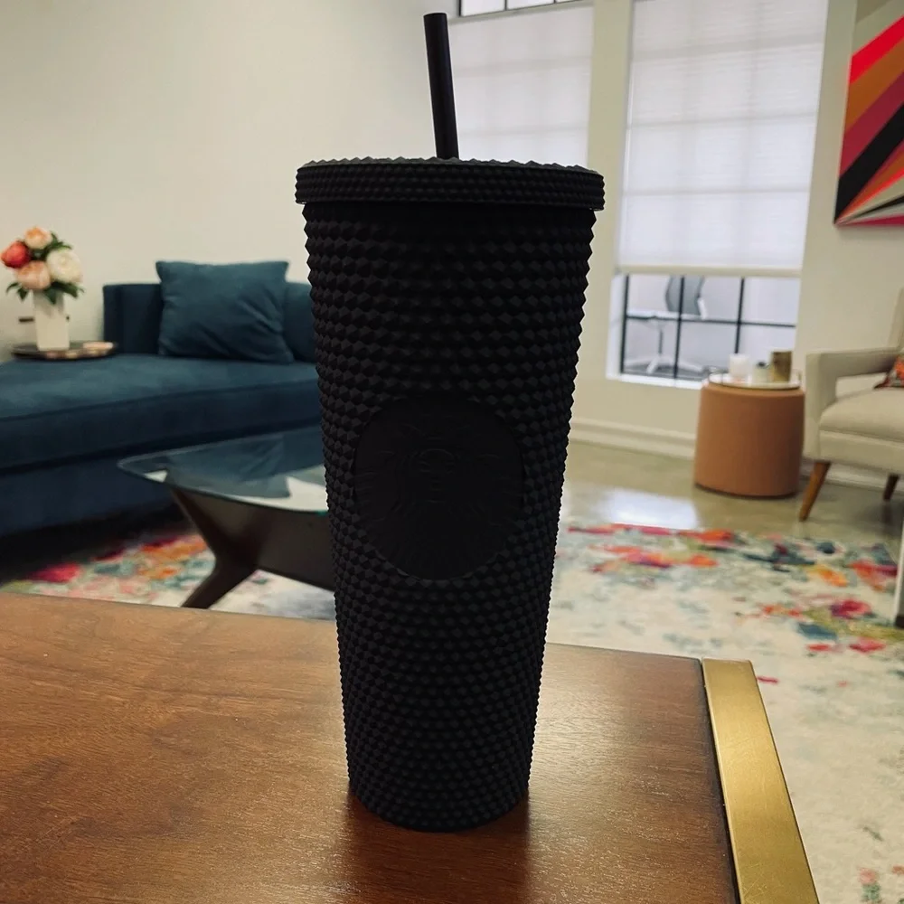 STARBUCKS LIMITED MATTE BLACK STUDDED TUMBLER
